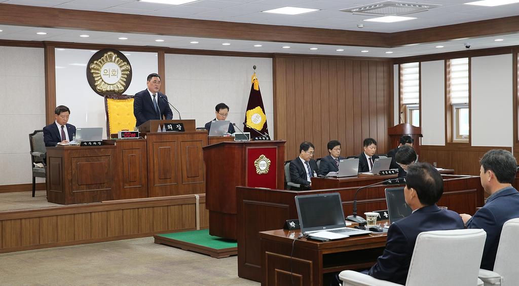 합천군의회 제214회 임시회 개회
