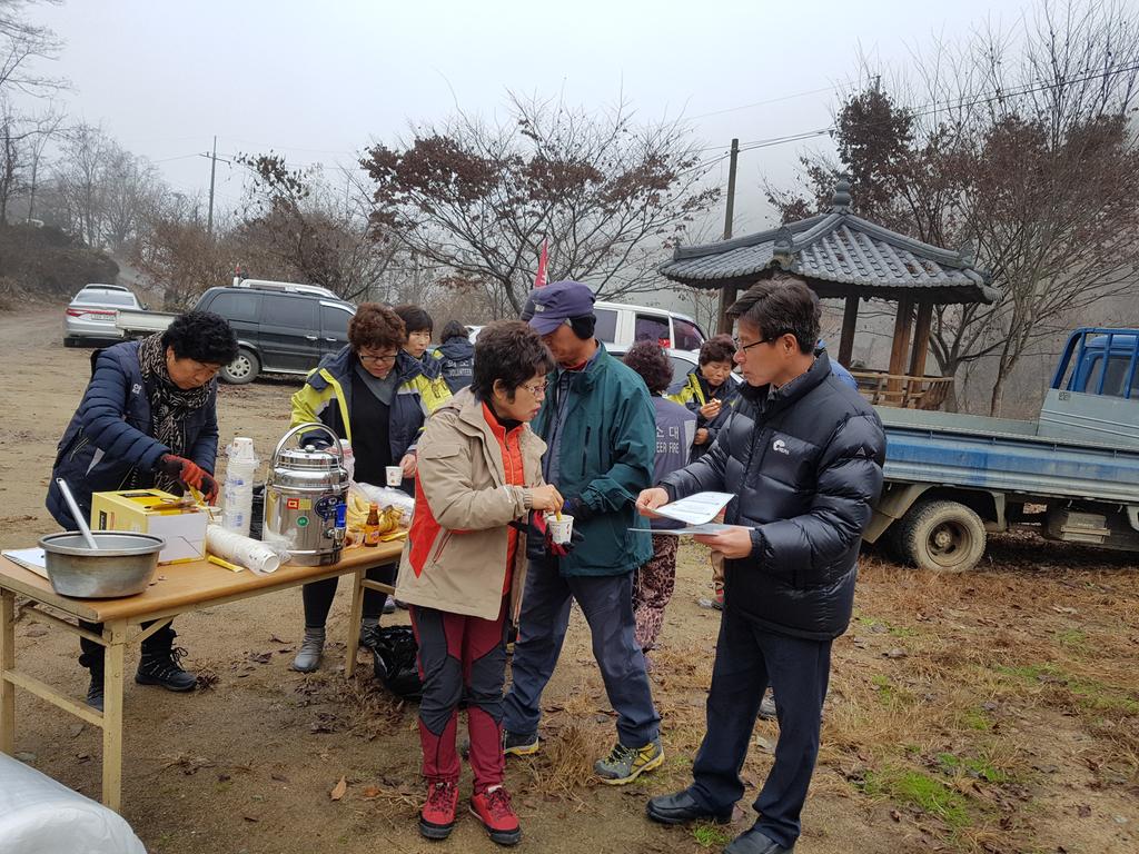 적중면, 등산객 대상 산불예방 캠페인 실시