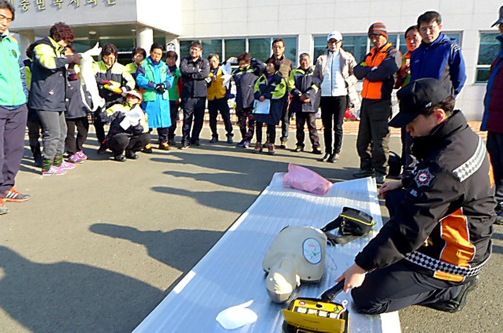 적중면 의용소방대 면민 대상 심폐소생술 교육 