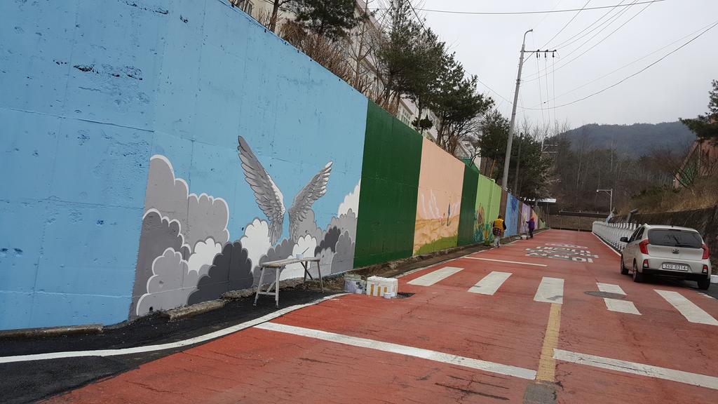 합천군, 안심통학길 벽화 조성‘눈길’