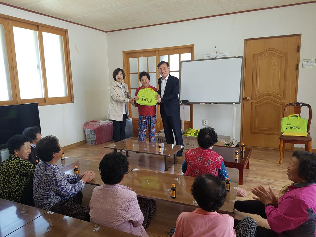 삼가면, 신규 성인문해교실 응원 방문