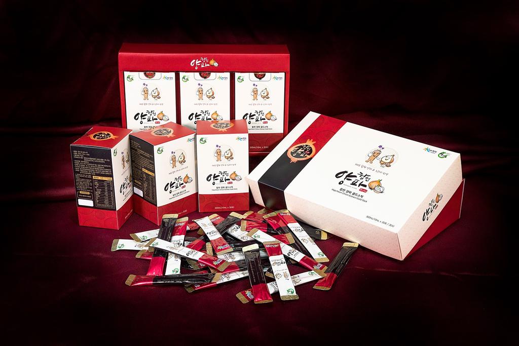 합천군, 양파&도라지 진액 골드 스틱 시제품 개발