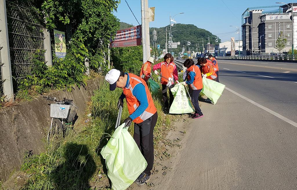 합천읍주민자치회 클린데이 운영