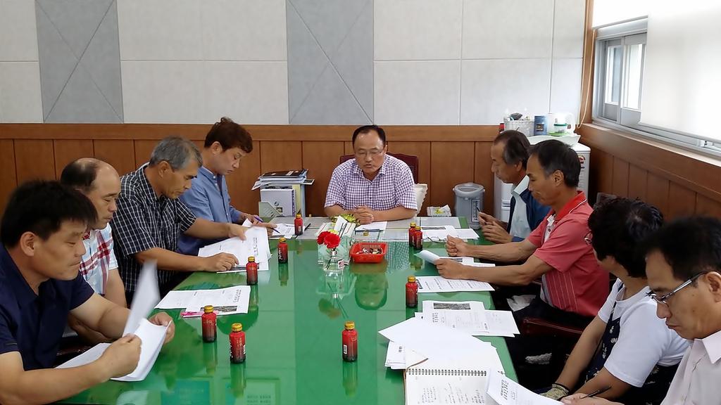 쌍책 해바라기 꽃길 건강걷기대회」관계자 회의 가져