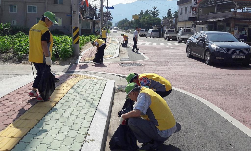 적중면 노인회 분회 임시회 및 환경정화활동 실시