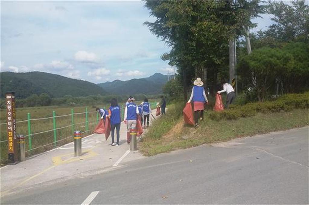 합천읍 바르게살기운동 협의회 환경정화 활동실시   