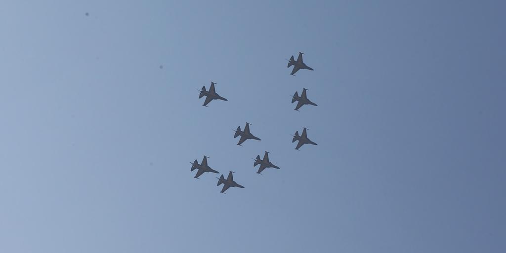 대장경축전 상공에 ‘블랙이글스 에어쇼’ 환영 퍼포먼스