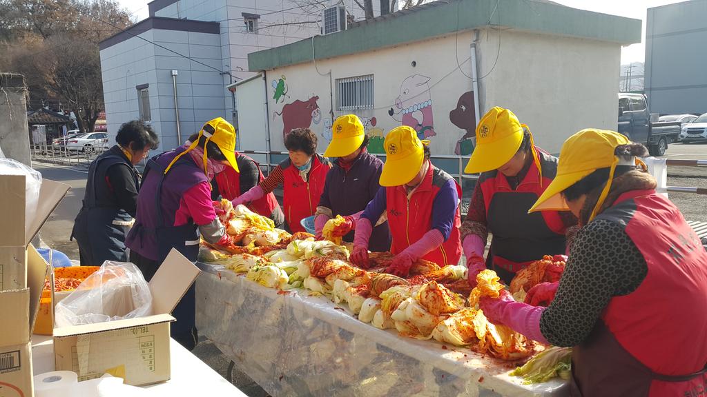  야로면 자원봉사회,  사랑의 김장 담그기 행사 가져