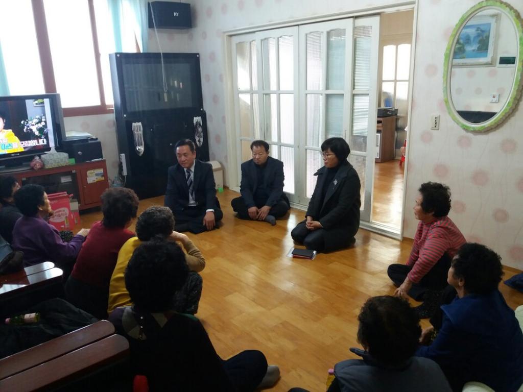 덕곡면, 신임 면장·부면장 경로당 부임 인사