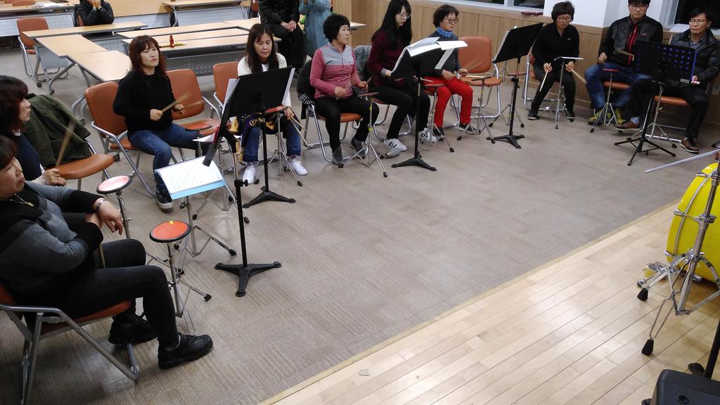 덕곡면 여성취미교실-드럼교실, 개강식 열려