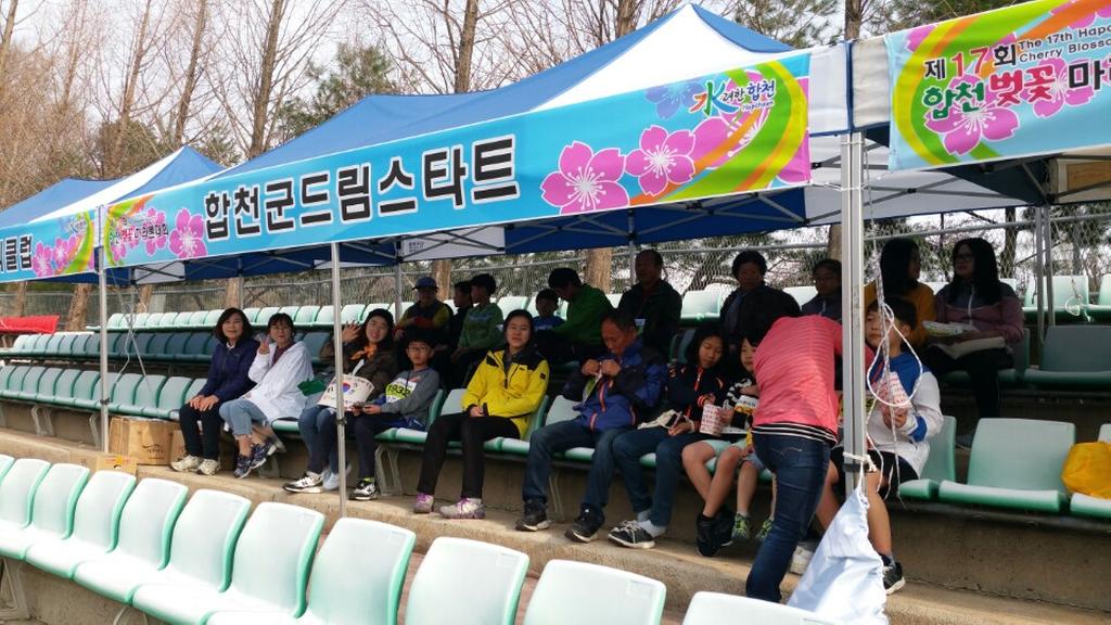 합천군 드림스타트, 합천백리벚꽃길 달리다