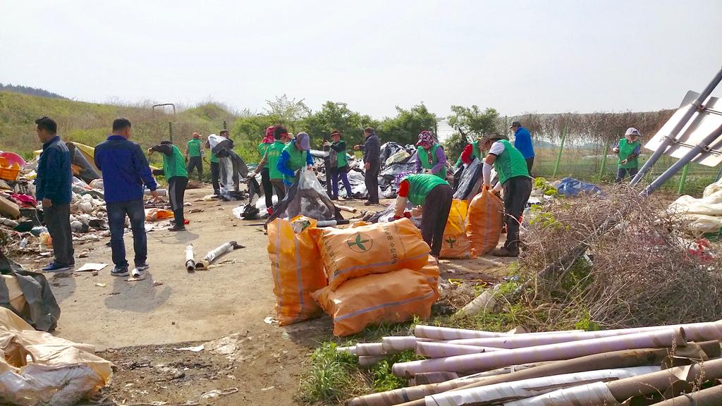 덕곡면 새마을협의회 환경정화 활동 전개