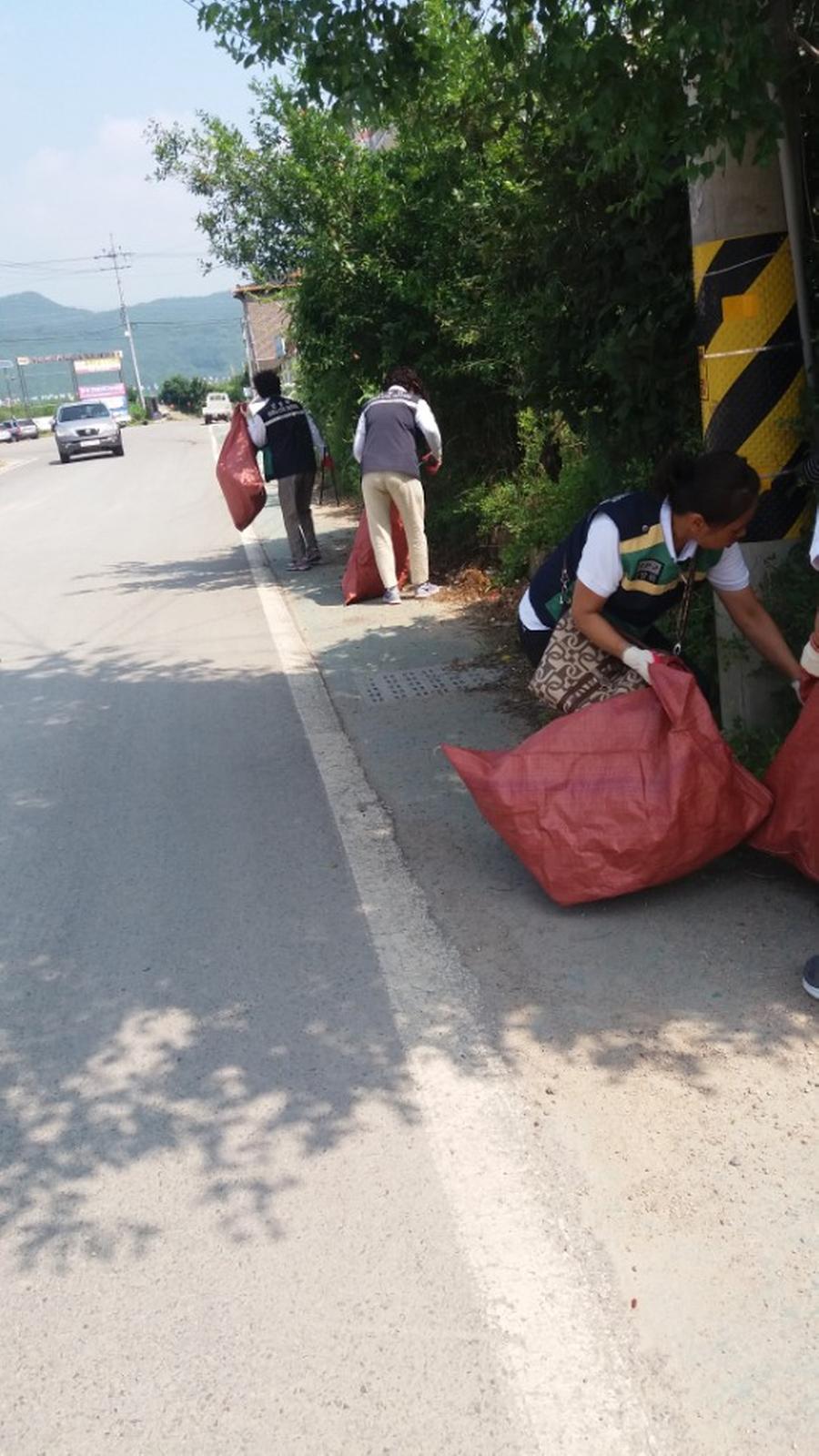 용주면 주부민방위기동대 하계 환경정비 실시