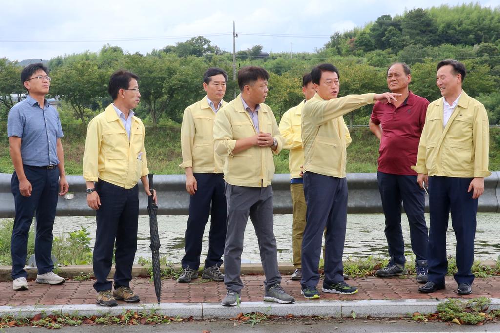 문준희 합천군수, 제19호 태풍‘솔릭(SOULIK)’대비 배수장점검 실시