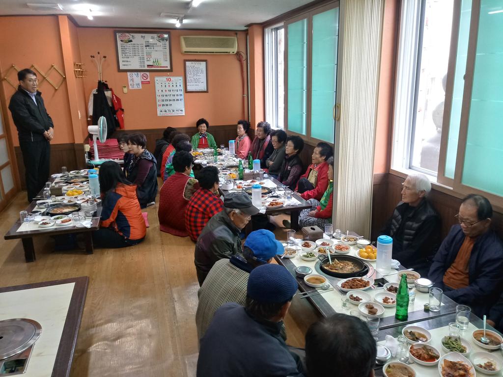 초계면 하반기 노인사회활동지원사업 참여자 간담회 개최