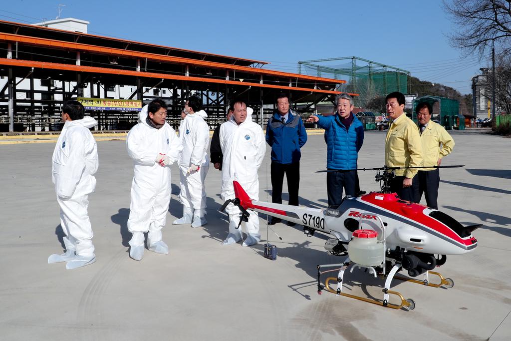 합천군, 가축시장 일원 구제역·AI 합동방역 실시