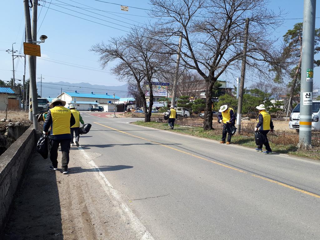 적중미타노인 자원봉사클럽 환경정화활동 실시