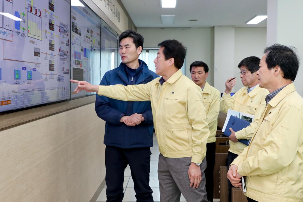 문준희 합천군수, 해빙기 공공하수처리시설 안전점검