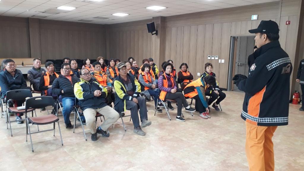 쌍백면 의용소방대원 소방교육 실시