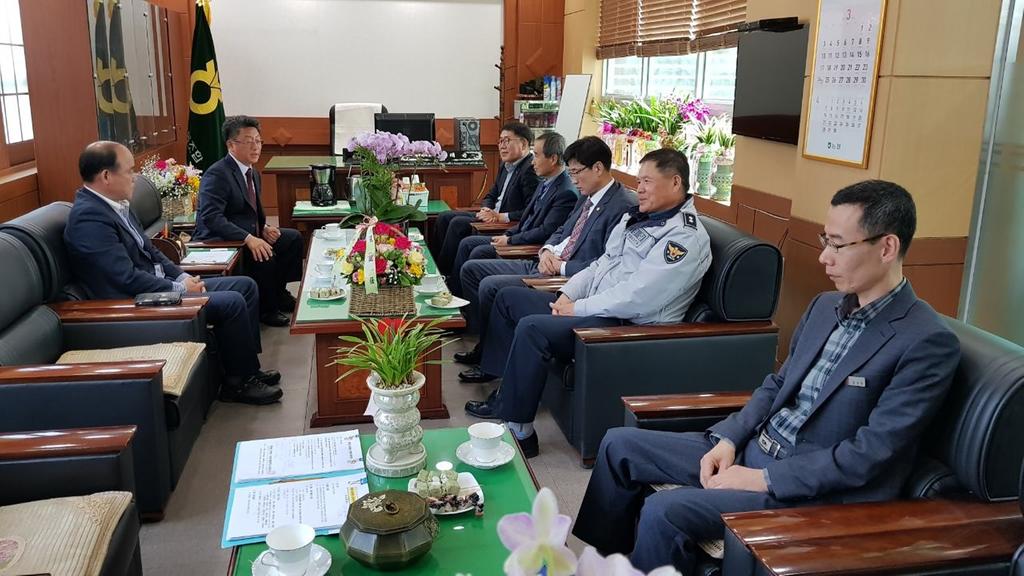 초계면 해빙기 안전대책 논의 기관장 간담회 개최