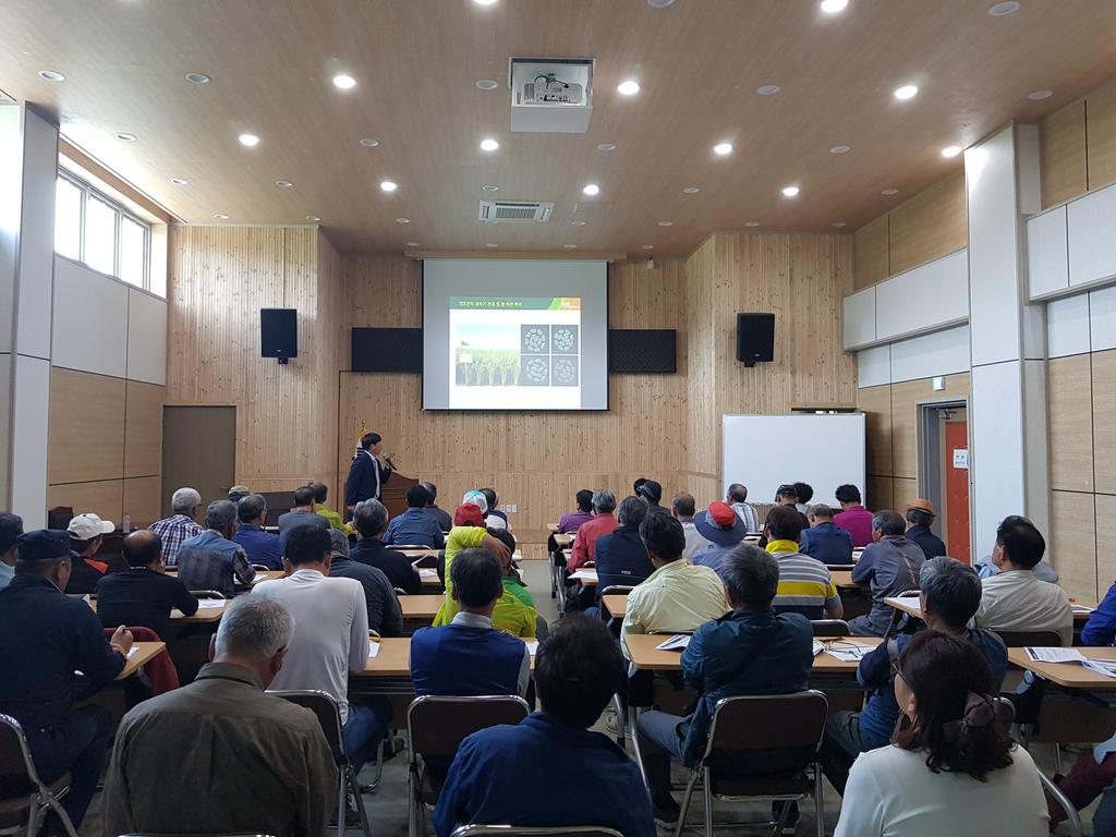 합천쌀 영호진미 명품화 사업 설명회 및 생산 교육 실시