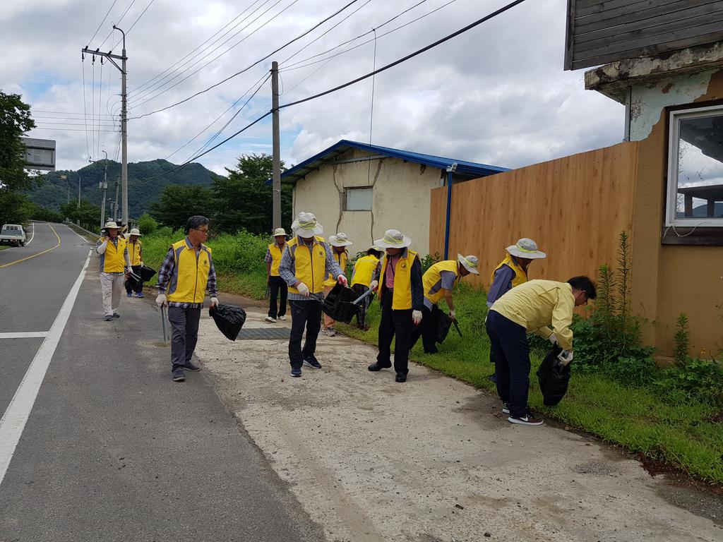 적중미타노인 자원봉사클럽 환경정화활동 실시