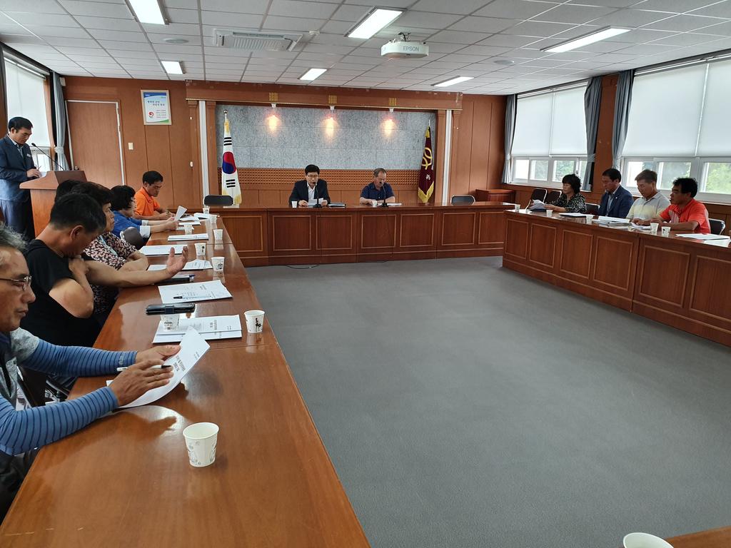 쌍백면 주민자치위원회 회의 개최