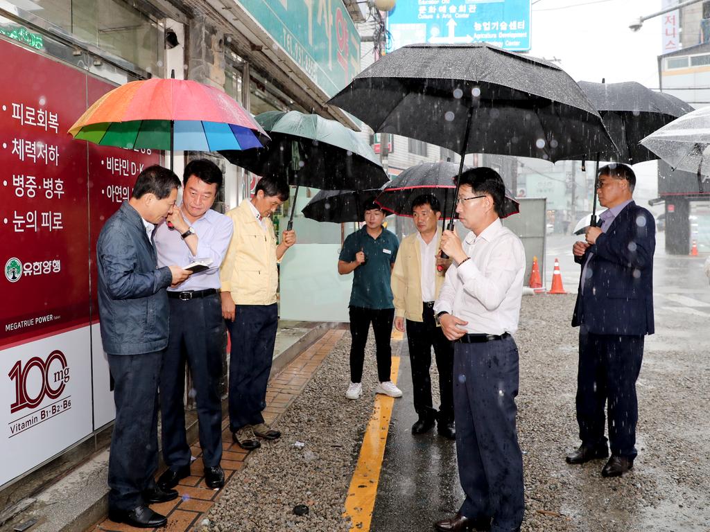문준희 합천군수, 하수관로 정비공사에 따른 주민들 불편함 살펴