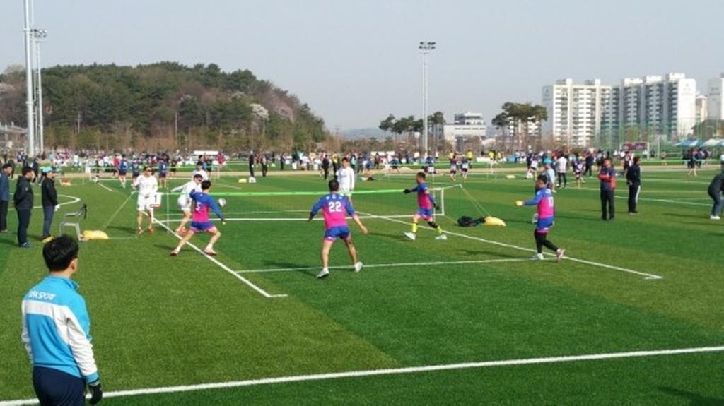 제4회 경상남도협회장기 생활체육족구대회 합천서 열려