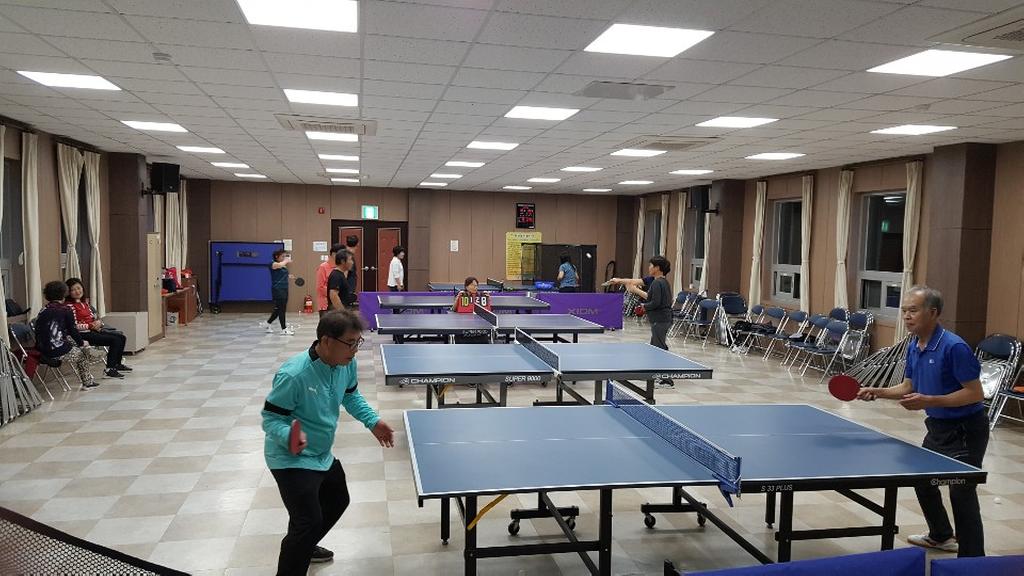 적중면 지역역량강화프로그램 탁구교실 인기