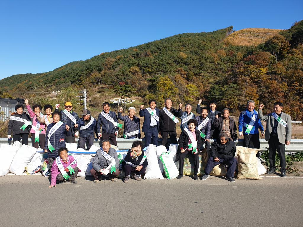 합천군 노인회 청덕면 분회 국토대청결운동 전개  