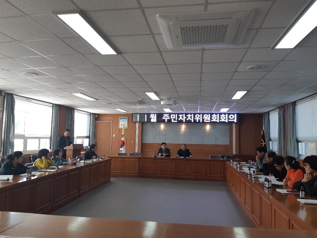 쌍백면 주민자치위원회 회의 개최