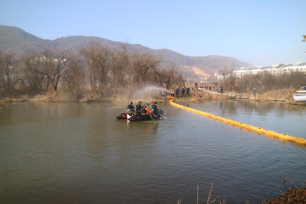 2019년 합천군 수질오염사고 대응 방제훈련 실시