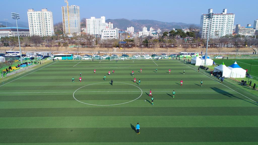합천군, 축구 동계전지훈련 열기로‘후끈’ 중․고교 축구 50개팀, 1,800여명 참가 