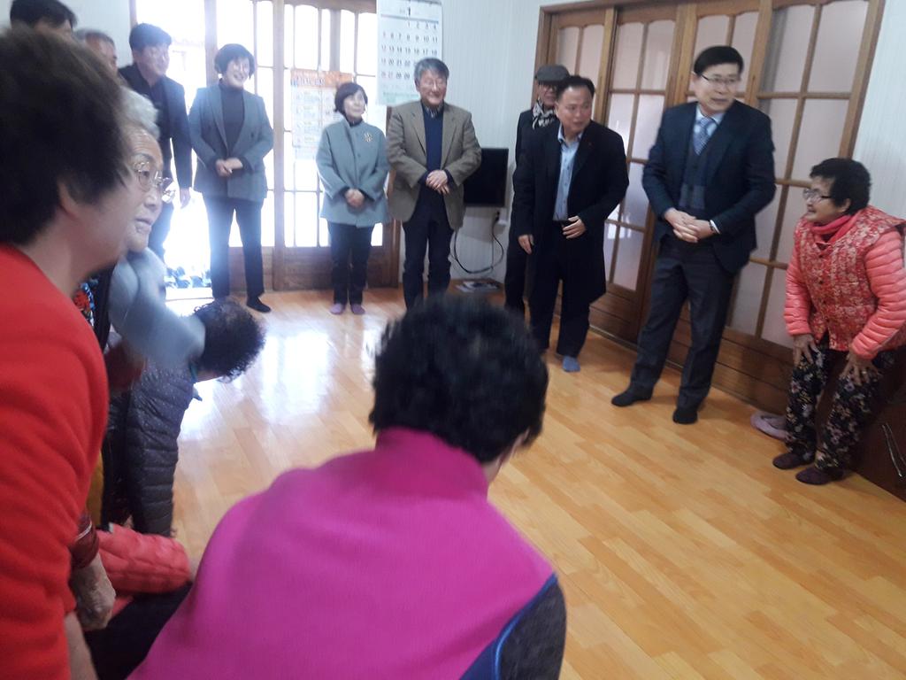 쌍백면, 2020년 신년맞이 관내 경로당 순회 방문