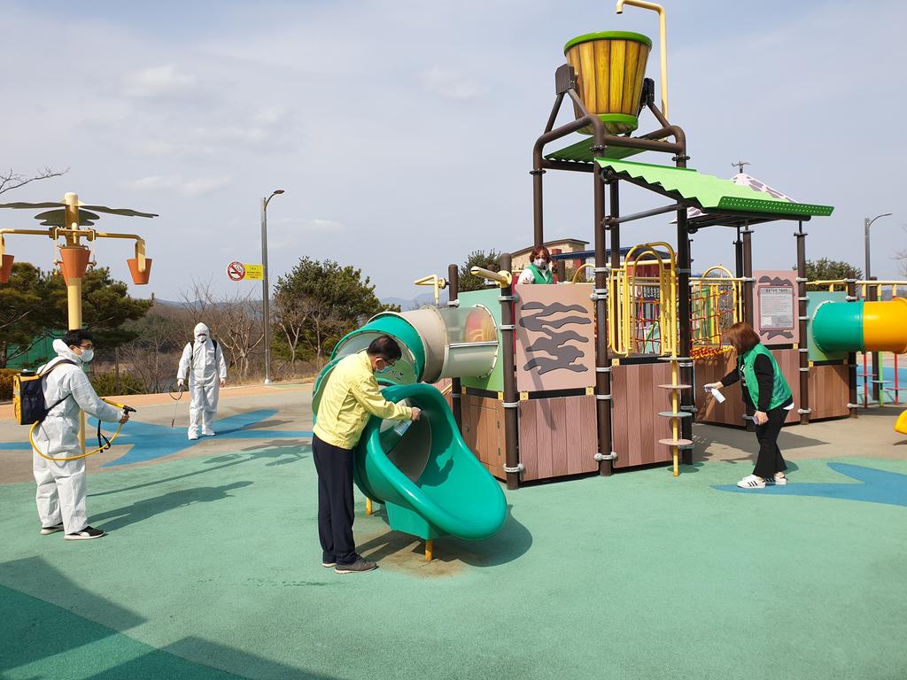 대병면 기관사회단체, 코로나19 확산방지 합동방역 실시