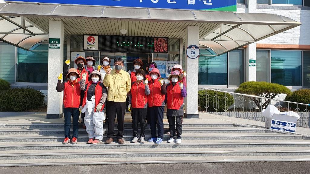 대양면 자원봉사회 코로나19 방역활동 동참 