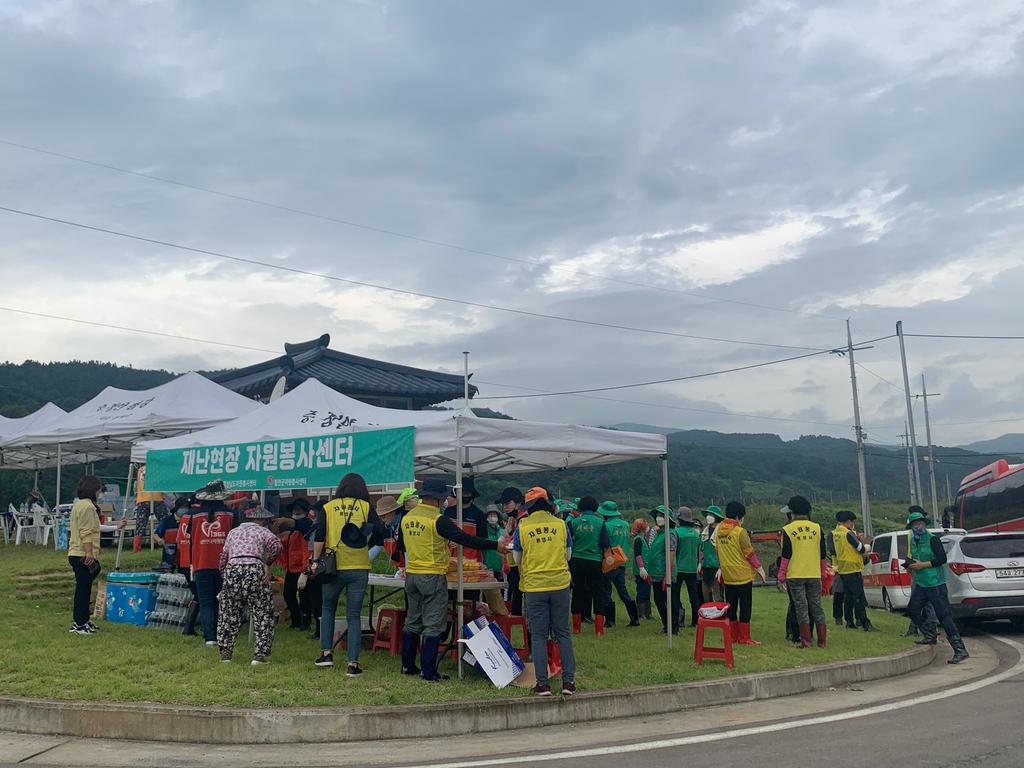 합천군, 이틀째 긴급 수해 복구 활동 진행