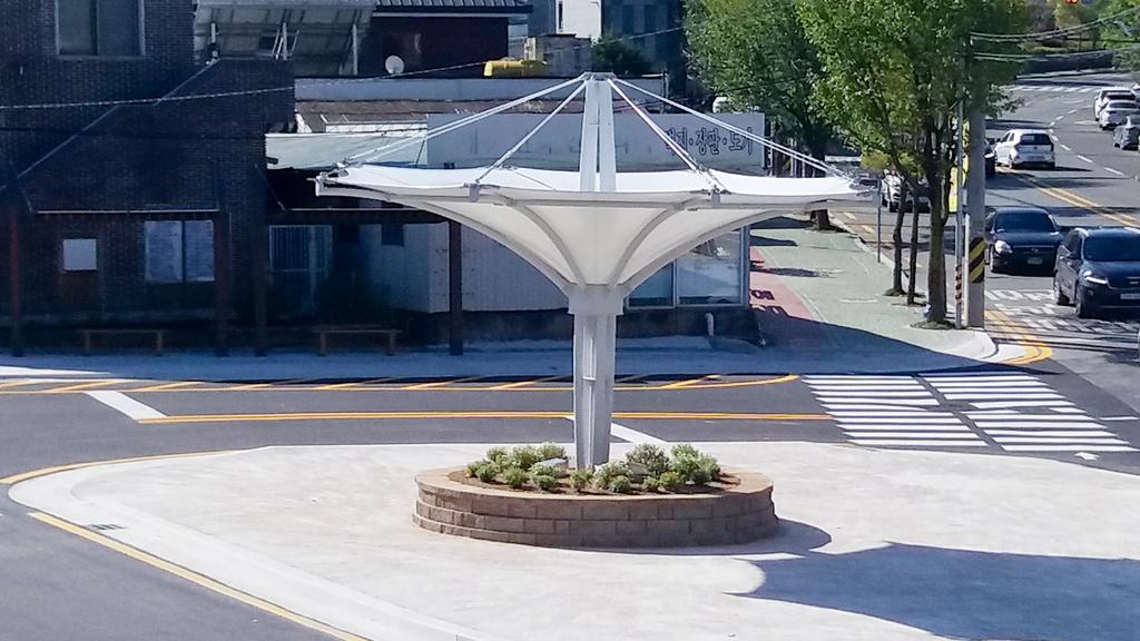 합천초등학교 앞 교통환경 정비 완료