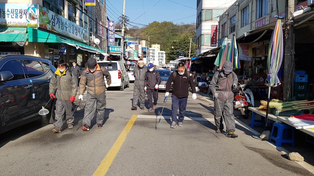 삼가면 주민자치위원회, 코로나 확산 방지 자체 방역 실시