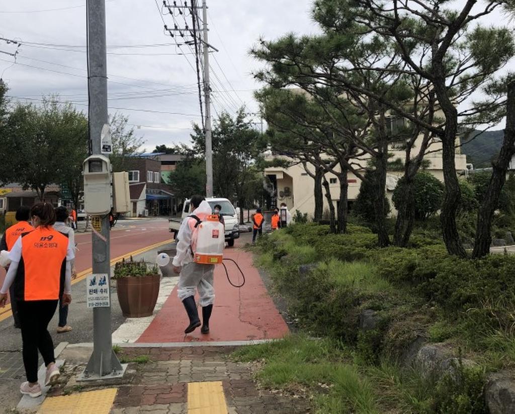 쌍백면 의용소방대, 코로나19 방역 봉사활동 실시