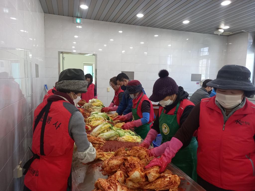 대양면 자원봉사회, 사랑의 김장 나눔 행사