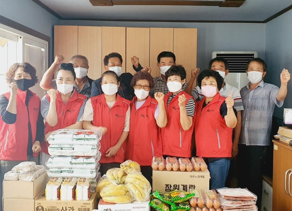 합천군 적중면 자원봉사회 생신상 차려드리기 행사