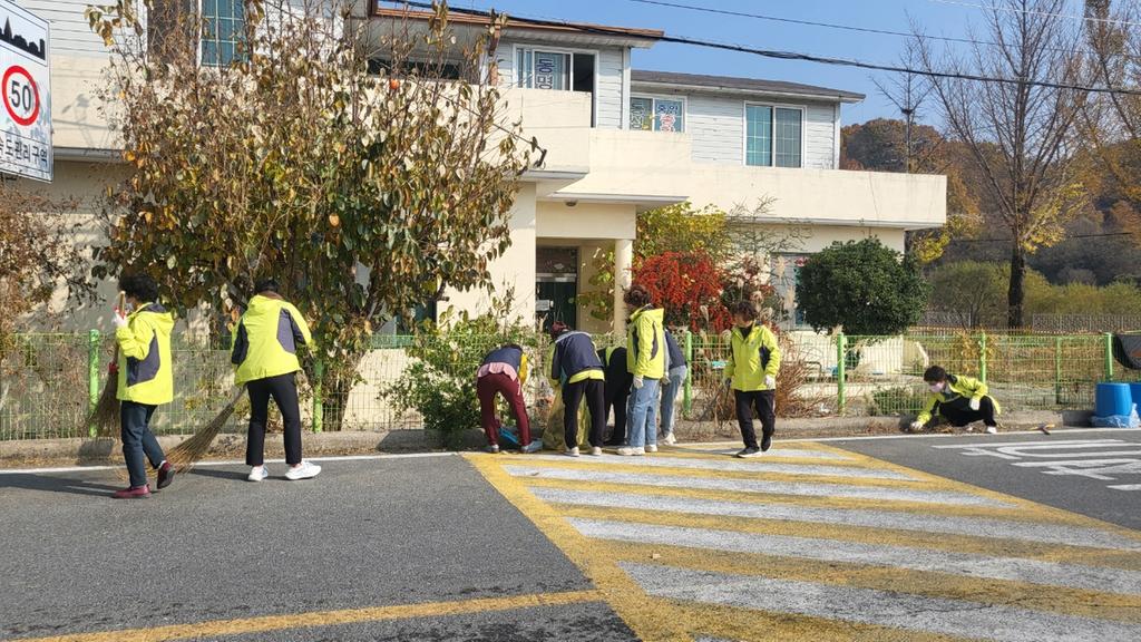 야로면 주부민방위기동대 환경정화 활동 실시