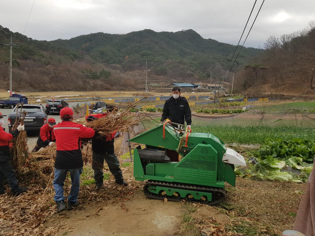 합천읍, 영농부산물 파쇄 실시