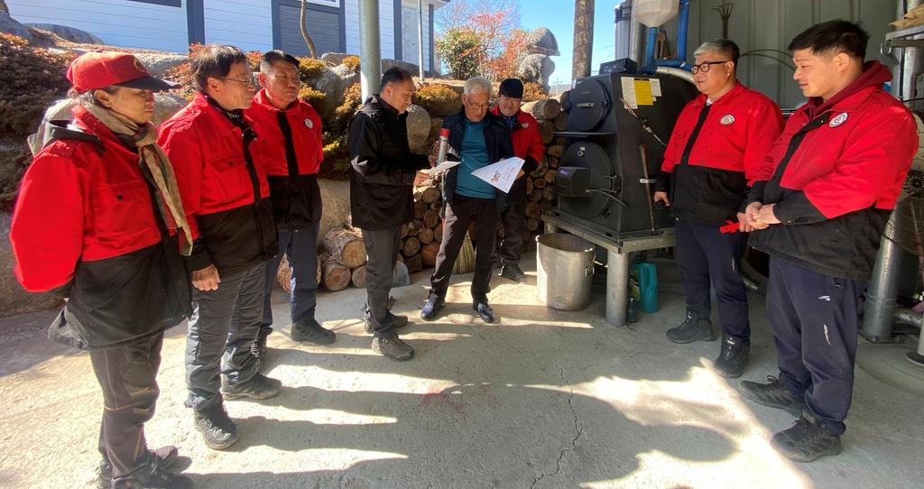 합천군 청덕면, 화목보일러 일제점검 및 산불예방 홍보