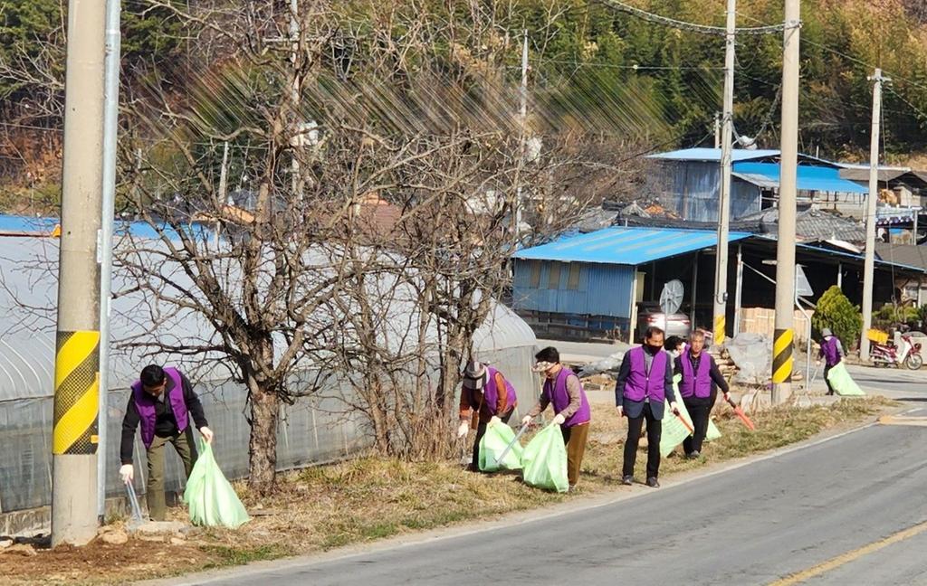 대양면새마을협의회·주민자치위원회 환경정화활동 실시