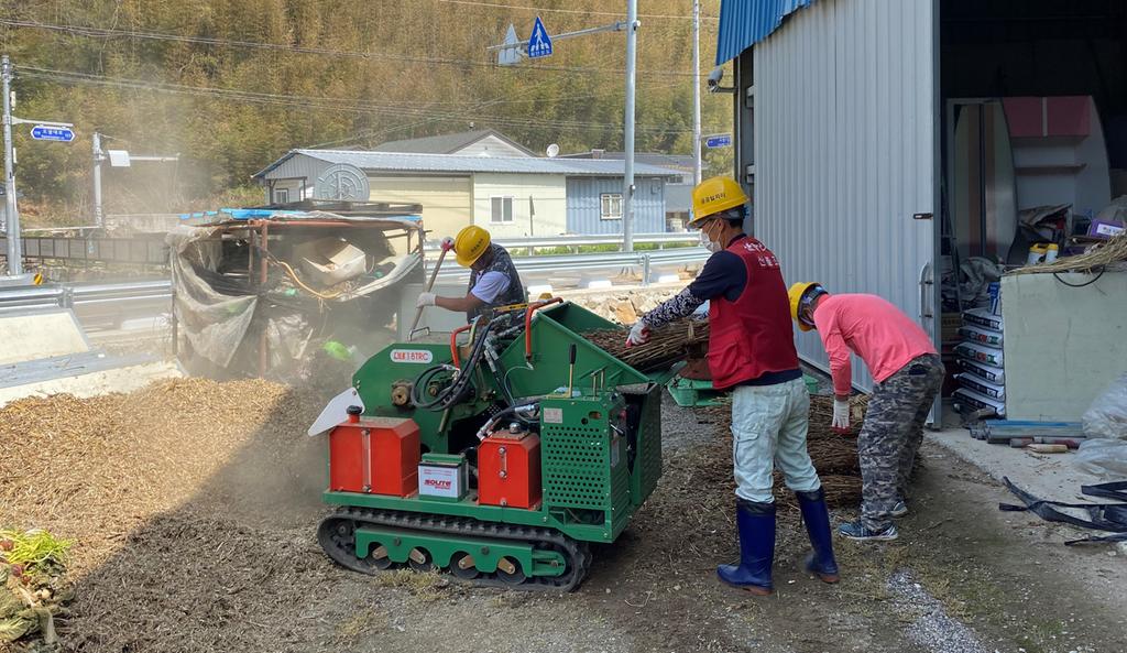 쌍책면, 농업부산물 파쇄 작업으로 소각산불 예방