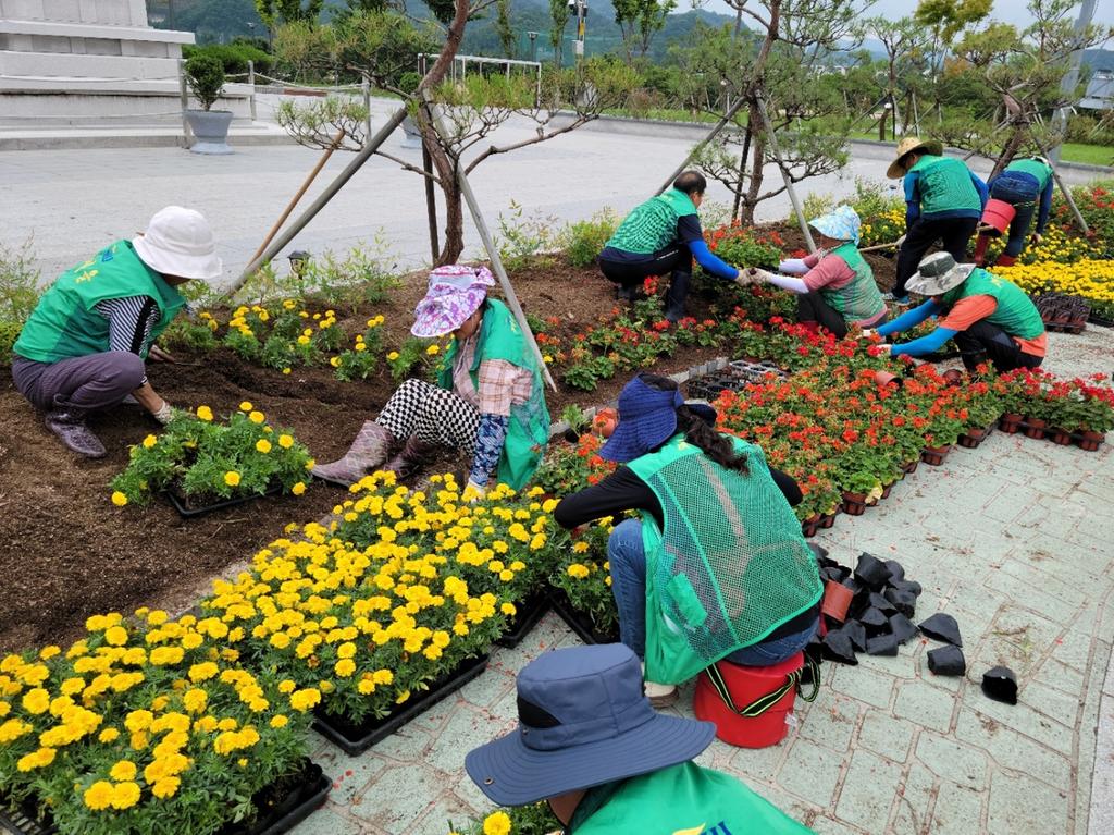 새마을운동합천군지회, 여름꽃 심기 행사 