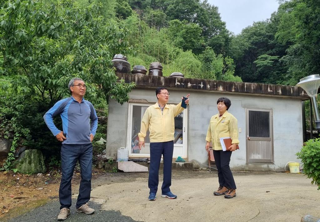 합천군, 산사태 인명피해 우려지역 현장점검 및 대주민 홍보
